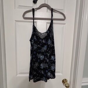 Torrid Black and Blue Floral Camisole